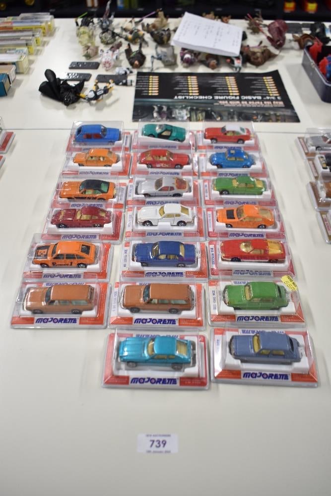 Twenty Majorette Die-casts, Cars, 220 Volvo 245D x2, 234 Simca 1100 x2, 238 Peugeot 604, 240 Simca (1 of 1)