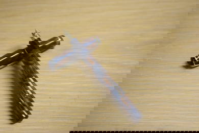 A Burnham unmarked lever fill fountain pen of small proportions in grey gold and brown swirl with
