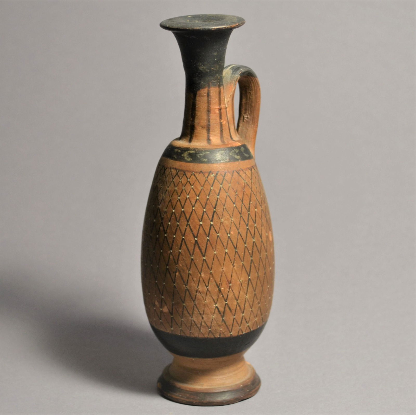 Ancient Apulian Ceramic Net Lekythos (1 of 5)