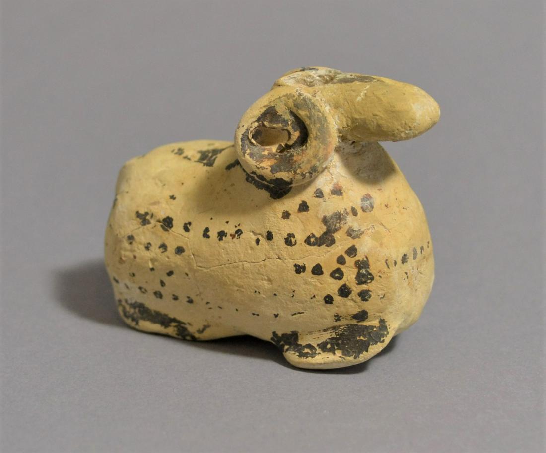 Ancient Corinthian Clay Aryballos In The Shape Of A Ram (1 of 4)