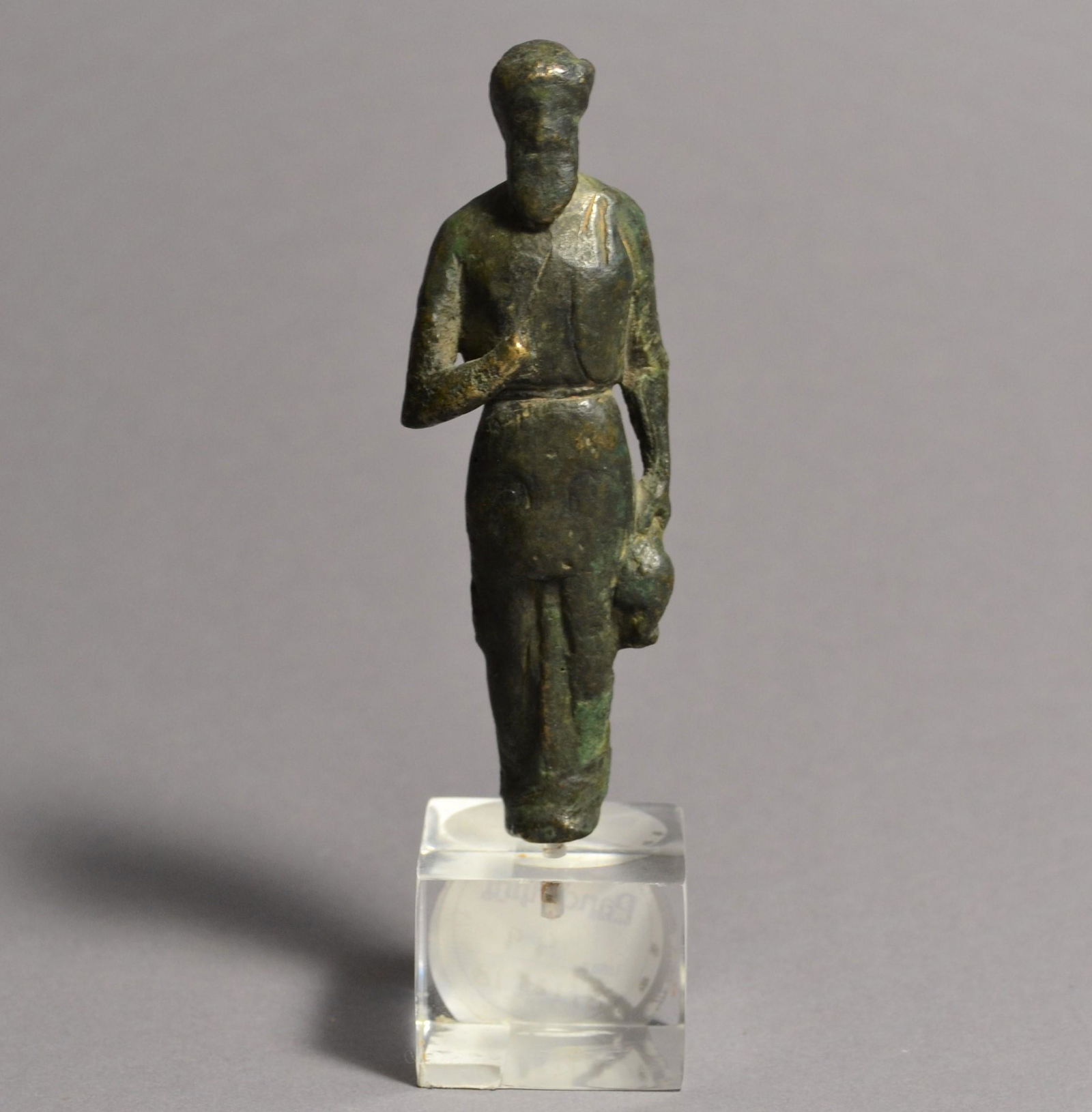 Ancient Roman Bronze Statuette Of Dionysos, Rare Typus: Braschi (1 of 7)