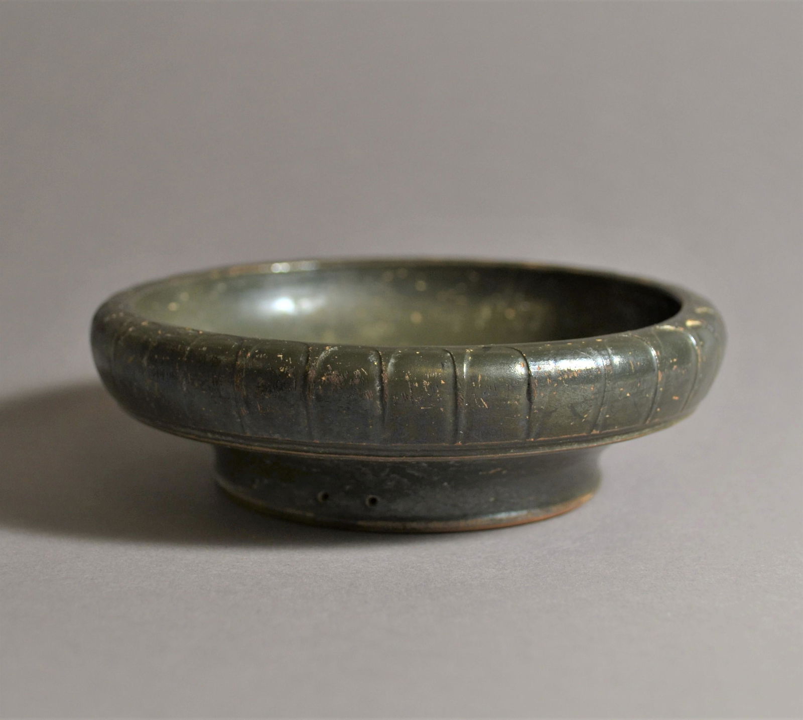Small Apulian Black Glazed Ceramic Bowl (1 of 6)