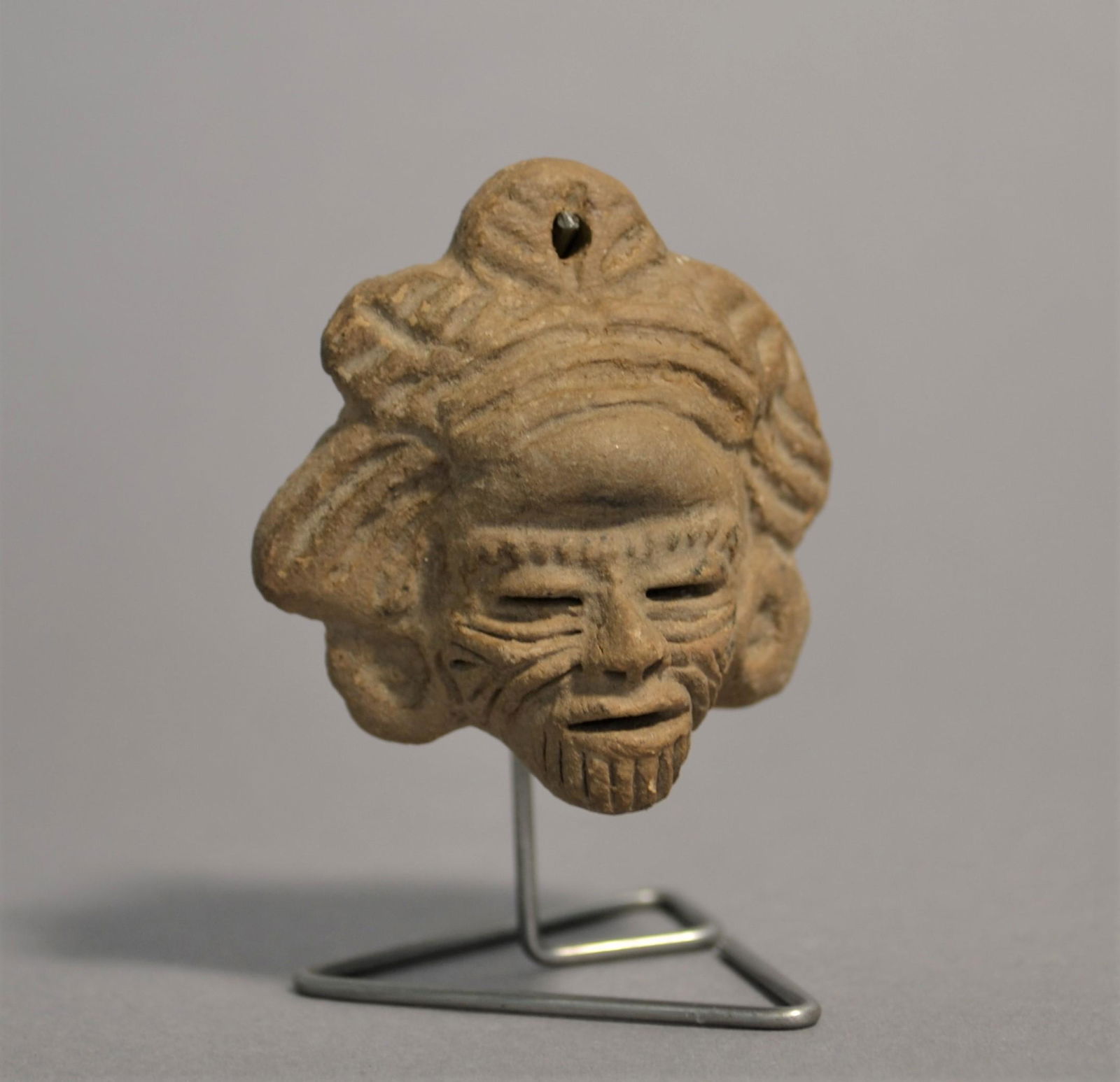 Teotihuacan Terracotta Amulet Of The God Of Fire (1 of 4)