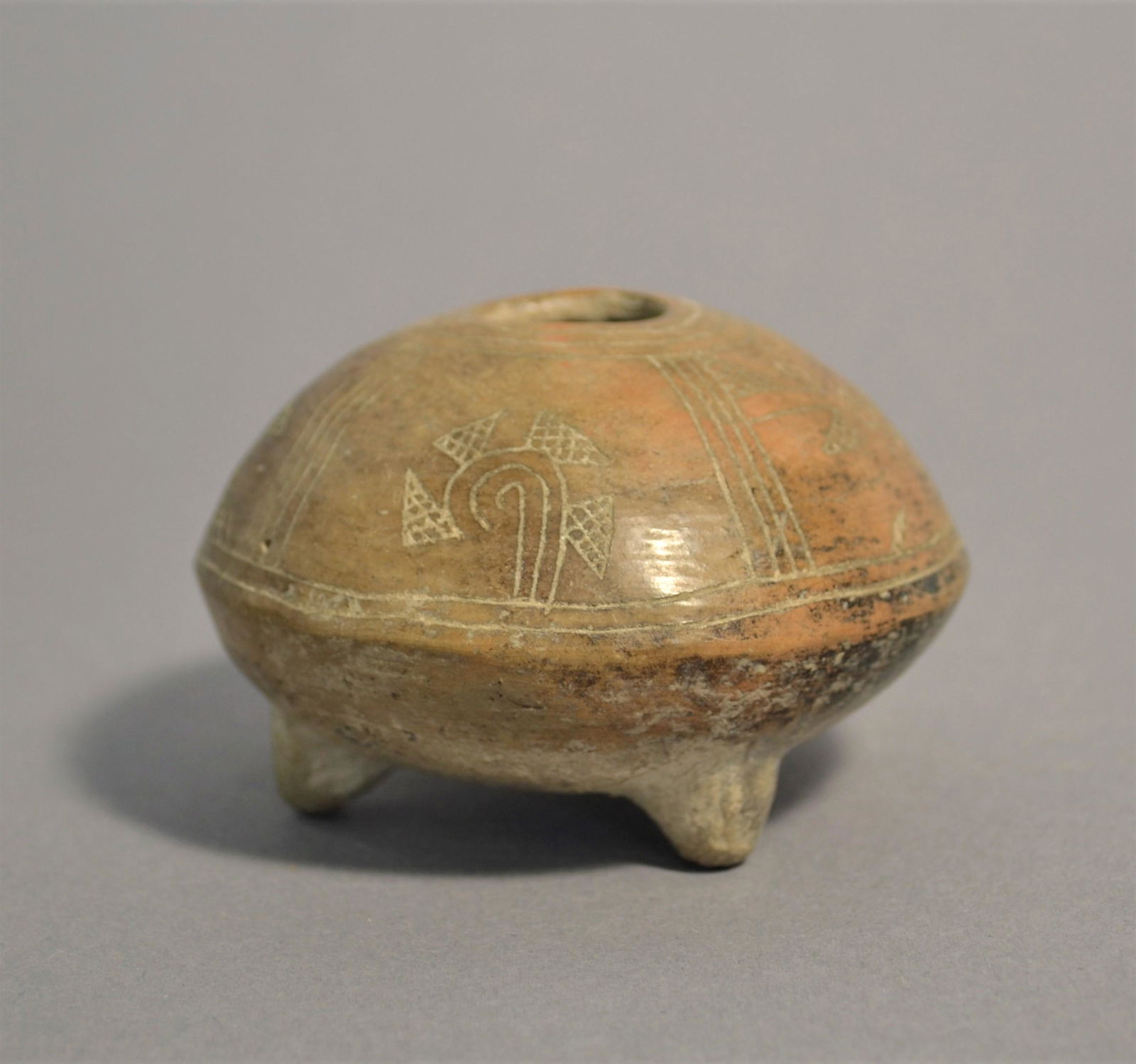 Correra Terracotta Vessel With Carved Decoration (1 of 4)