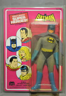 Batman 1976 - Mego Batman with Custom Cardback - MOC - Vintage - DC Comics: Batman 1976 - Mego Batman with Custom Cardback - MOC - Vintage - DC Comics - (29 x 20 x 4 cm)