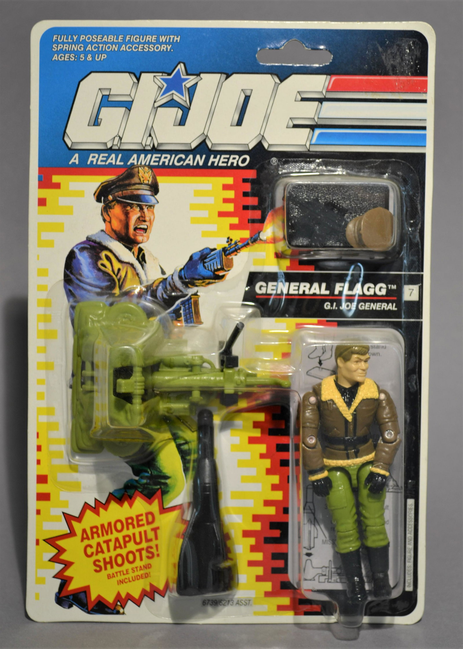 G.I. JOE - General Flagg V.01 - MOC - ARAH - 1991 - Hasbro: G.I. JOE - General Flagg V.01 - MOC - ARAH - 1991 - Hasbro - (23 x 15 x 5 cm)