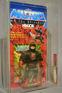 MOTU - Ninjor Series 6 - AFA 85 Graded - MOC - 17-Back - Vintage - 1987 - Mattel