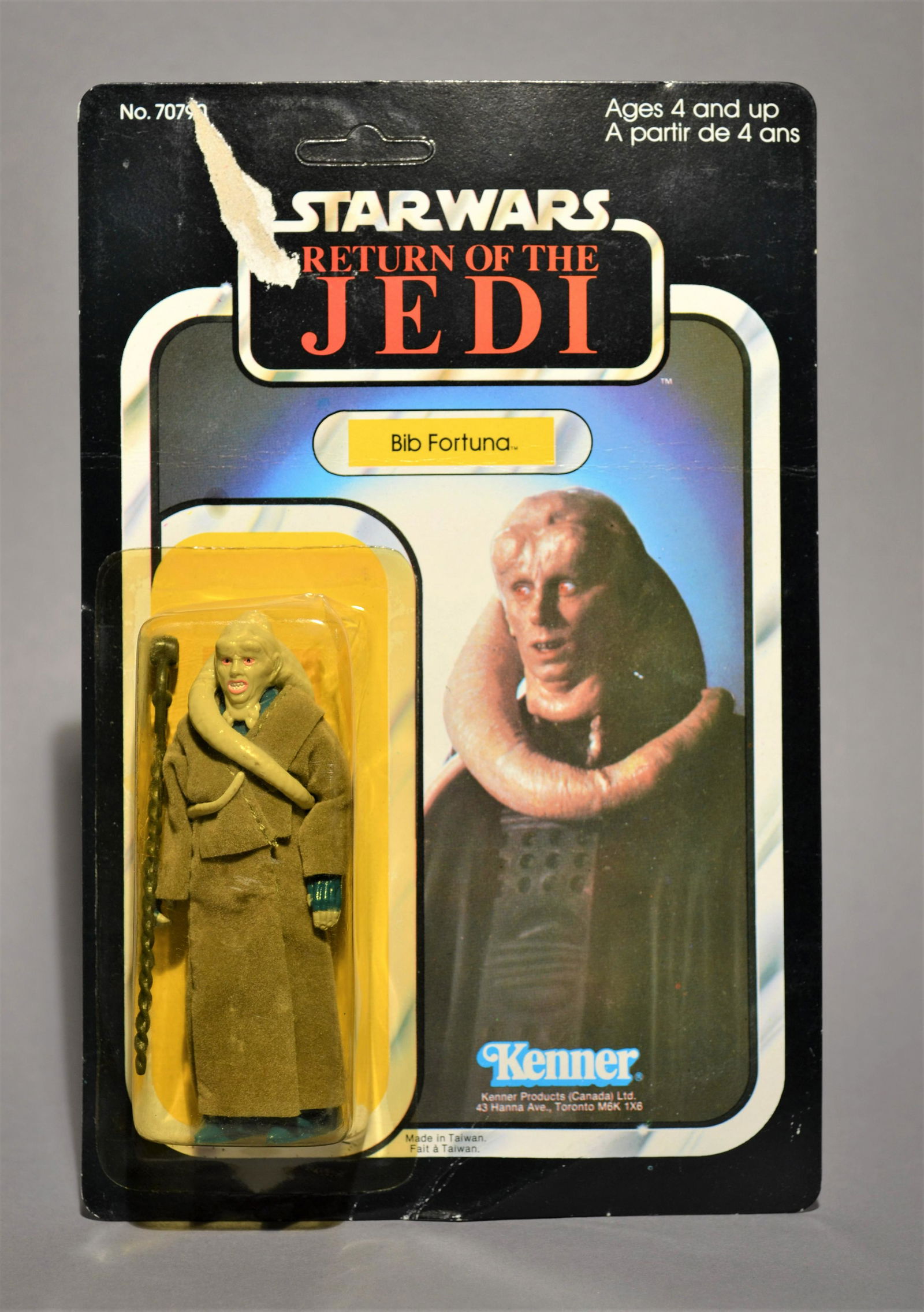 STAR WARS - V: Return of the Jedi - Bib Fortuna (Canadian Card) (Unpunched) - MOC - Vintage - 1983 - (1 of 3)
