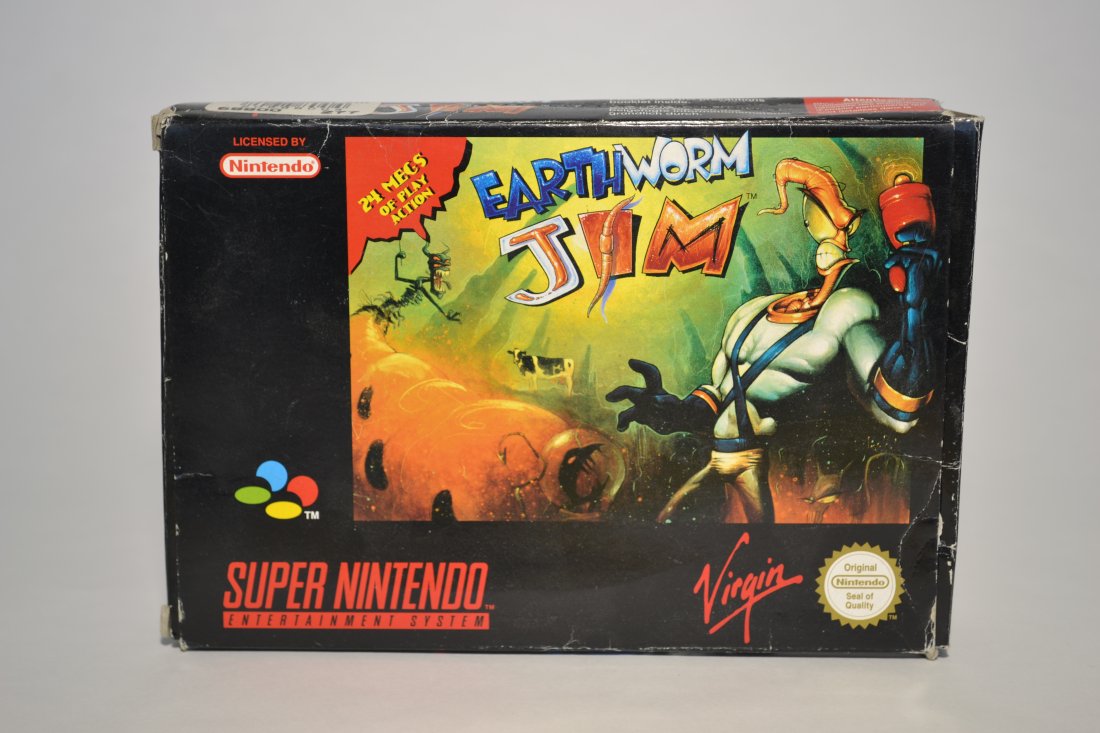 SNES, Earthworm Jim, PAL, MIB: SNES, Earthworm Jim, PAL, MIB, with booklet