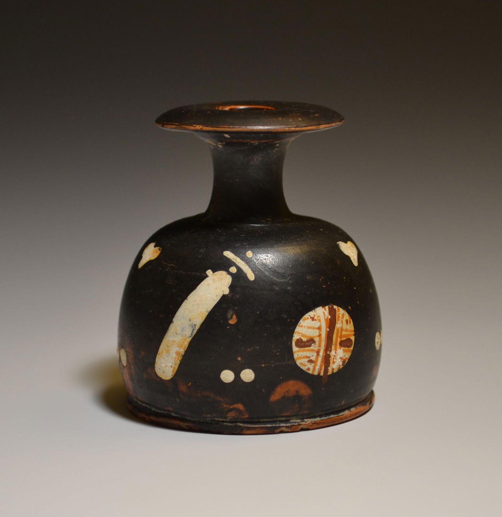 Ancient Apulian Gnathia Ware Alabastron, Extremely Rare Type (1 of 11)