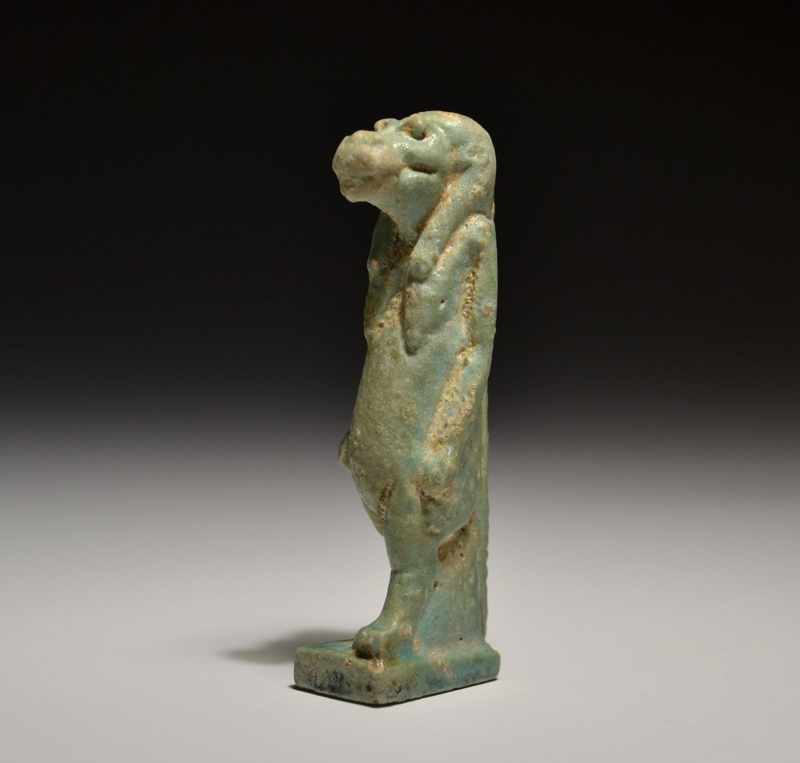 Ancient Egyptian Big Faience Amulet Of Taweret / Tueris (1 of 7)