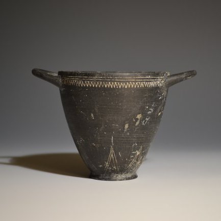 Ancient Etruscan Bucchero Kotyle (1 of 4)