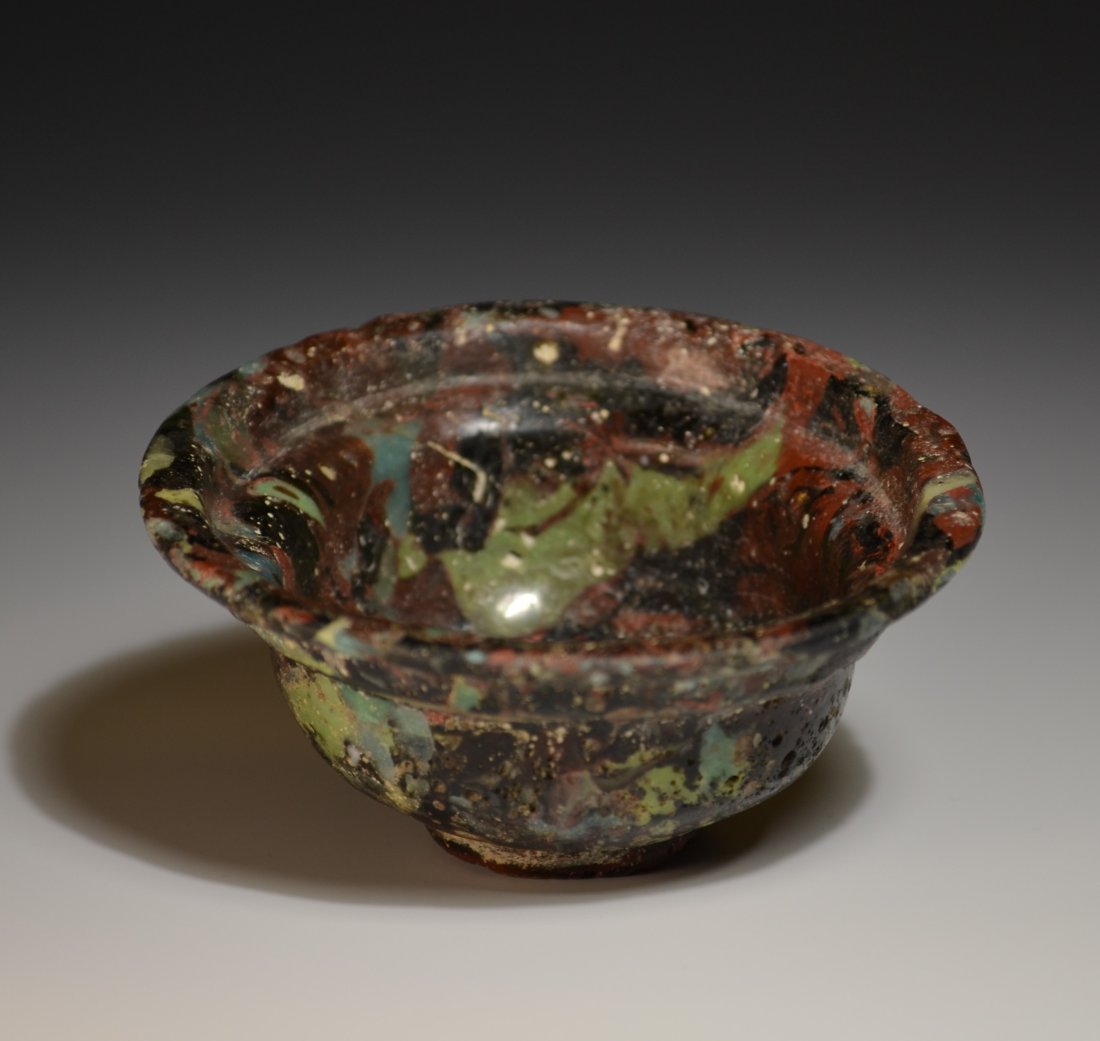 Ancient Roman Multi Colored Mosaic Glass Bowl (1 of 5)