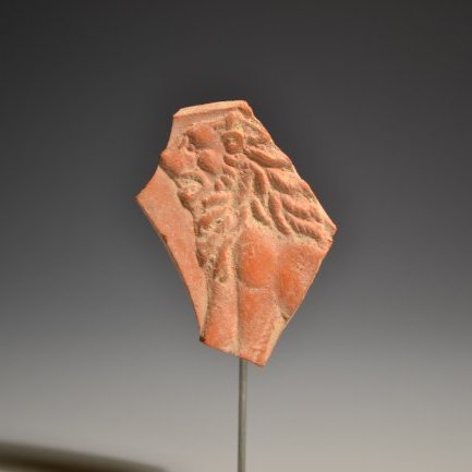 Ancient Roman Terra-Sigillata Fragment Depicting A Lion (1 of 3)