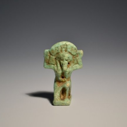 Ancient Egyptian Faience Amulet Of Shuh (1 of 5)