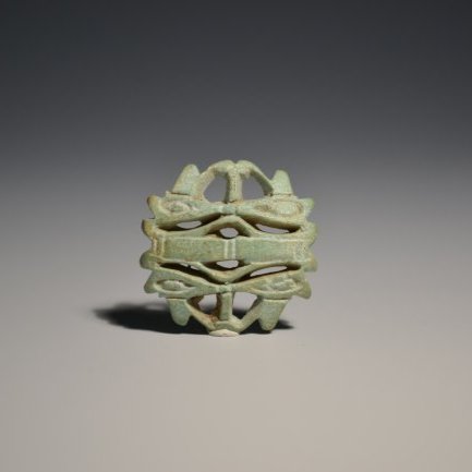 Ancient Egyptian Faience Quadruple Udjad Eye (1 of 5)