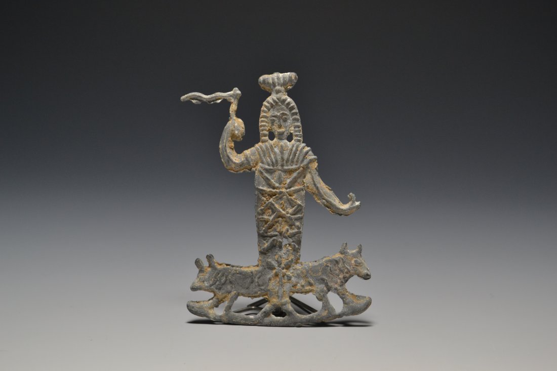 A ROMAN HOLYLAND LEAD VOTIVE OF ATARGATIS HELIOPOLITANUS (1 of 3)