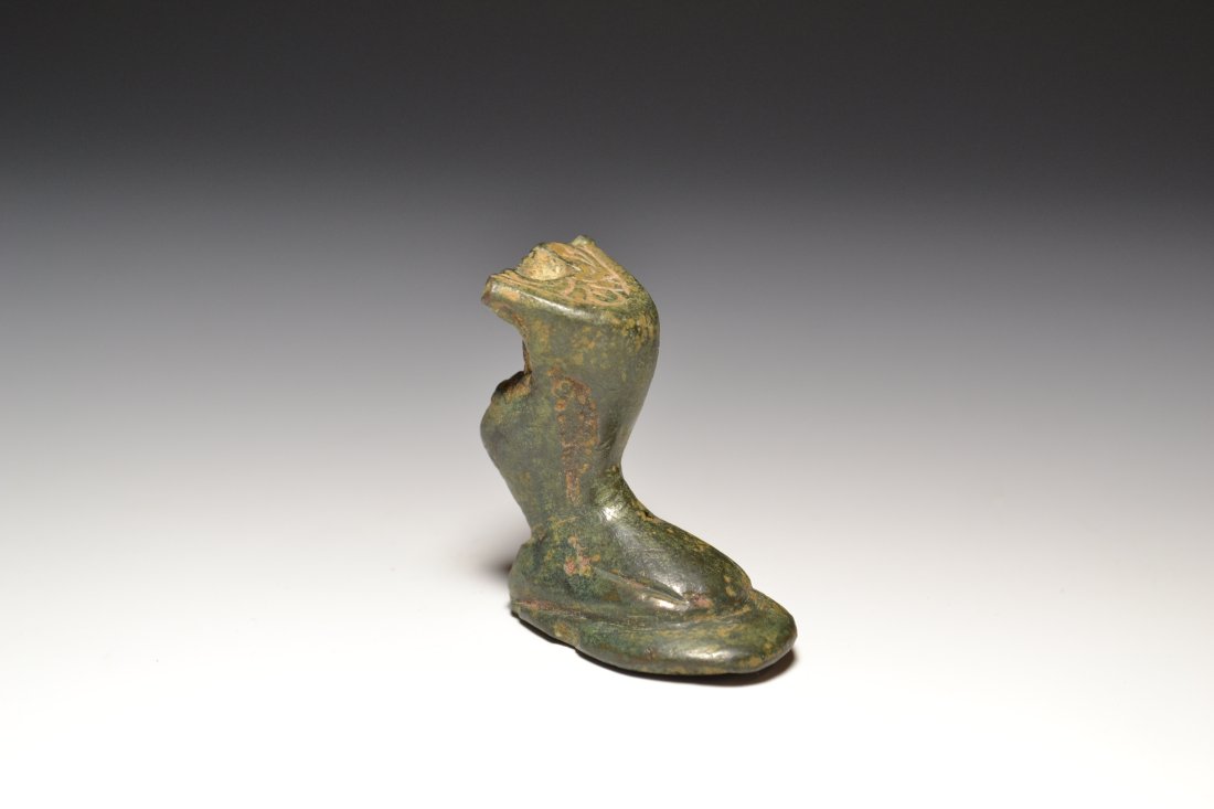 A ROMAN BRONZE CISTA FOOT (1 of 5)