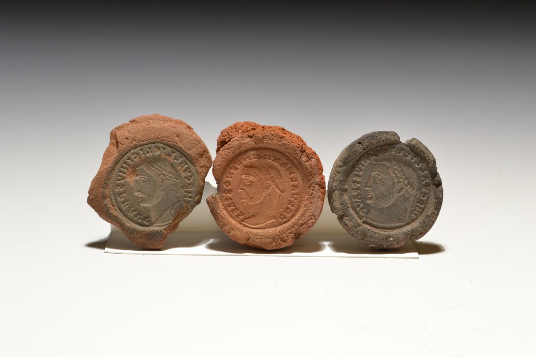 LOT OF (3) COUNTERFEITH MOULDS: 80 LOT OF (3) COUNTERFEITH MOULDS