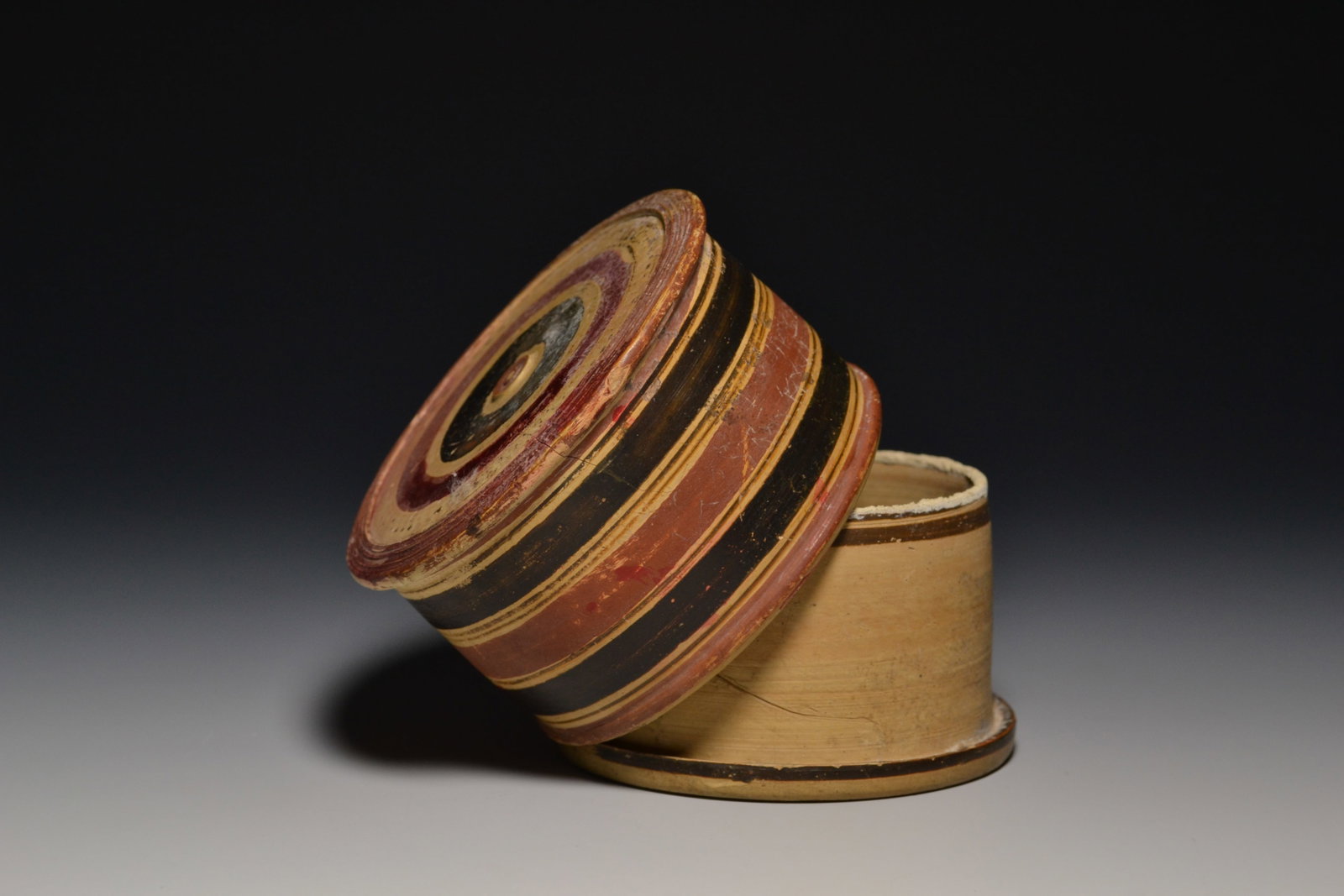 GREEK BOEOTIAN PAINTED PYXIS