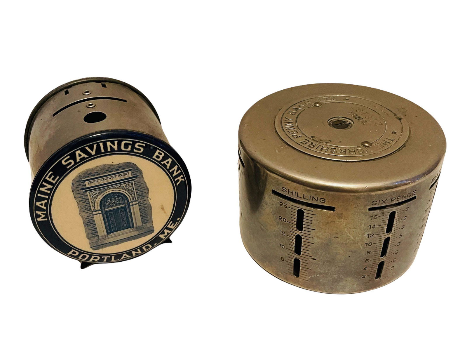 Two Drum Shaped Savings Banks (1 of 1)