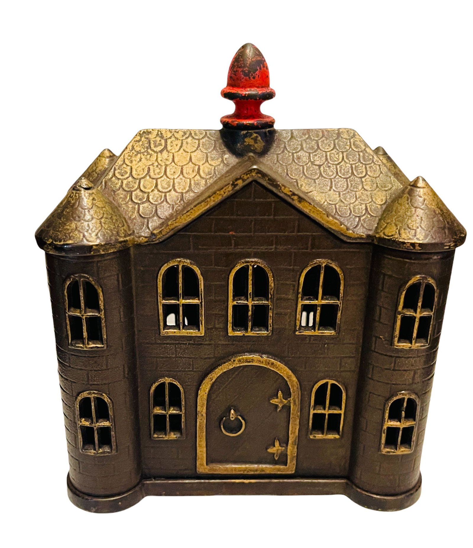 Villa Bank/Prison Bank with red finial (1 of 2)