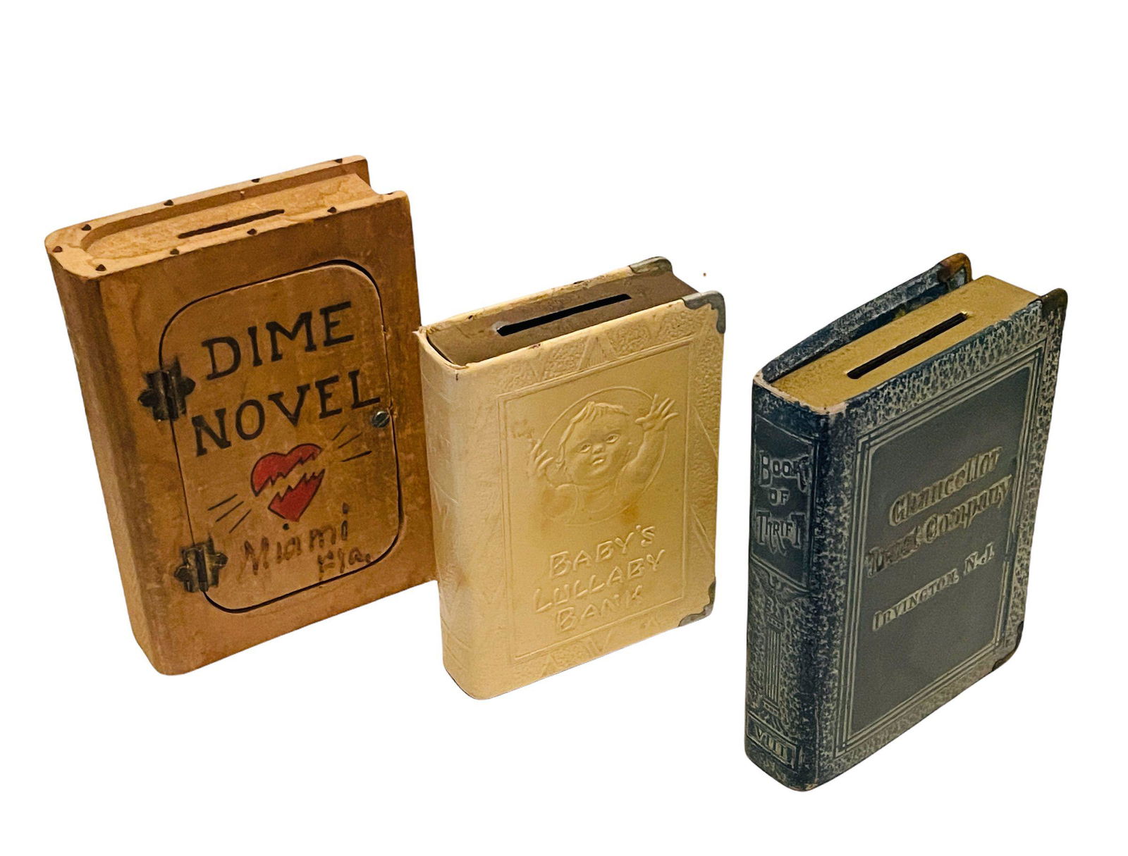 Three Book Form Still banks (1 of 2)