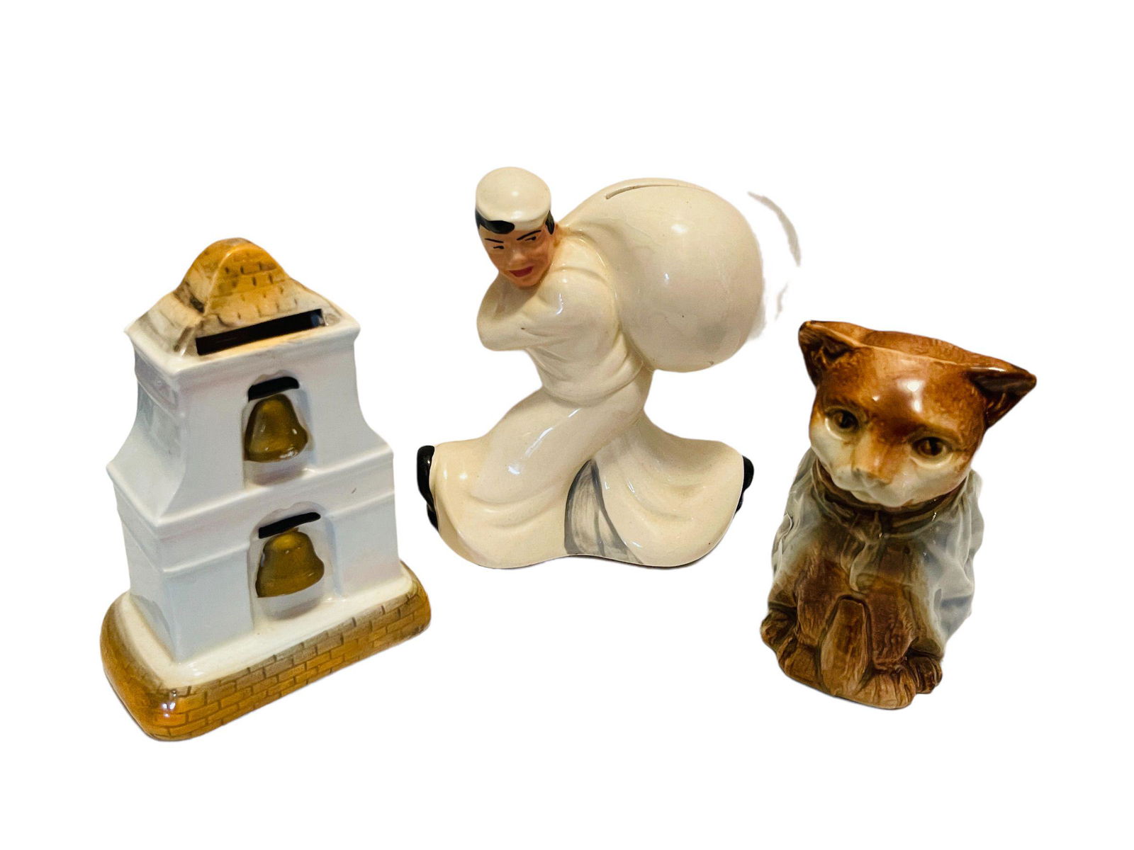 Three Ceramic Toy Still Banks (1 of 2)