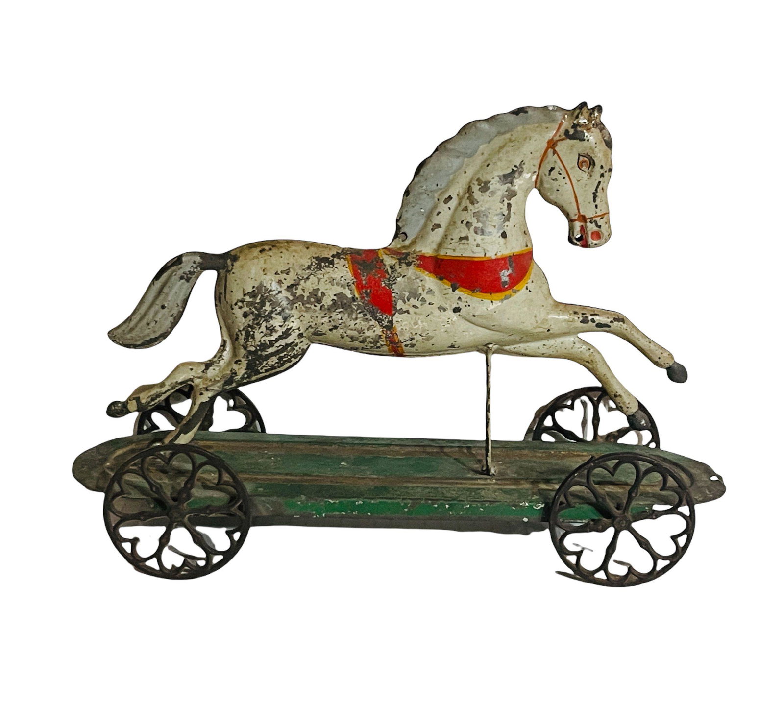 American Tin Cantering Horse Platform Toy by Bergmann (1 of 2)