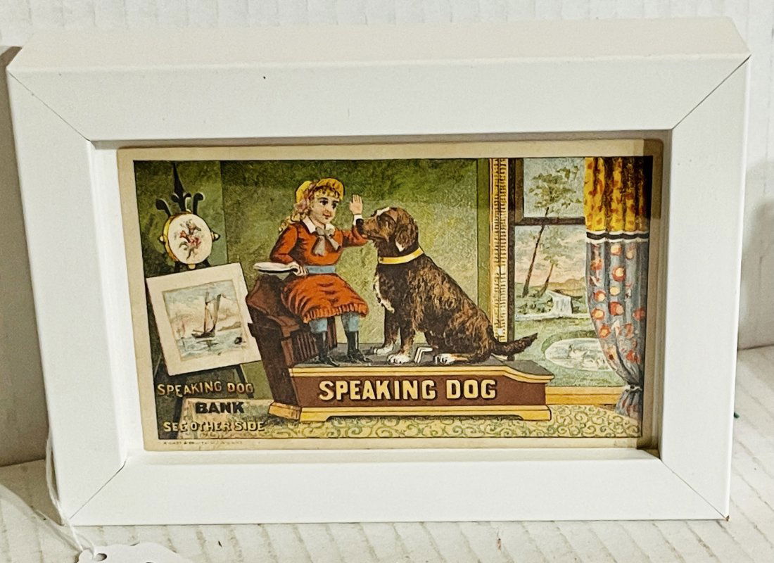 Rare Paper Trade Card for the Speaking Dog Toy Bank - (1 of 1)