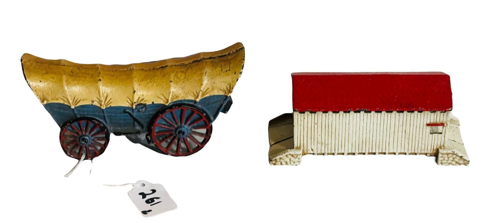 Lot of Two Still Banks  - Conestoga Wagon & Covered (1 of 3)