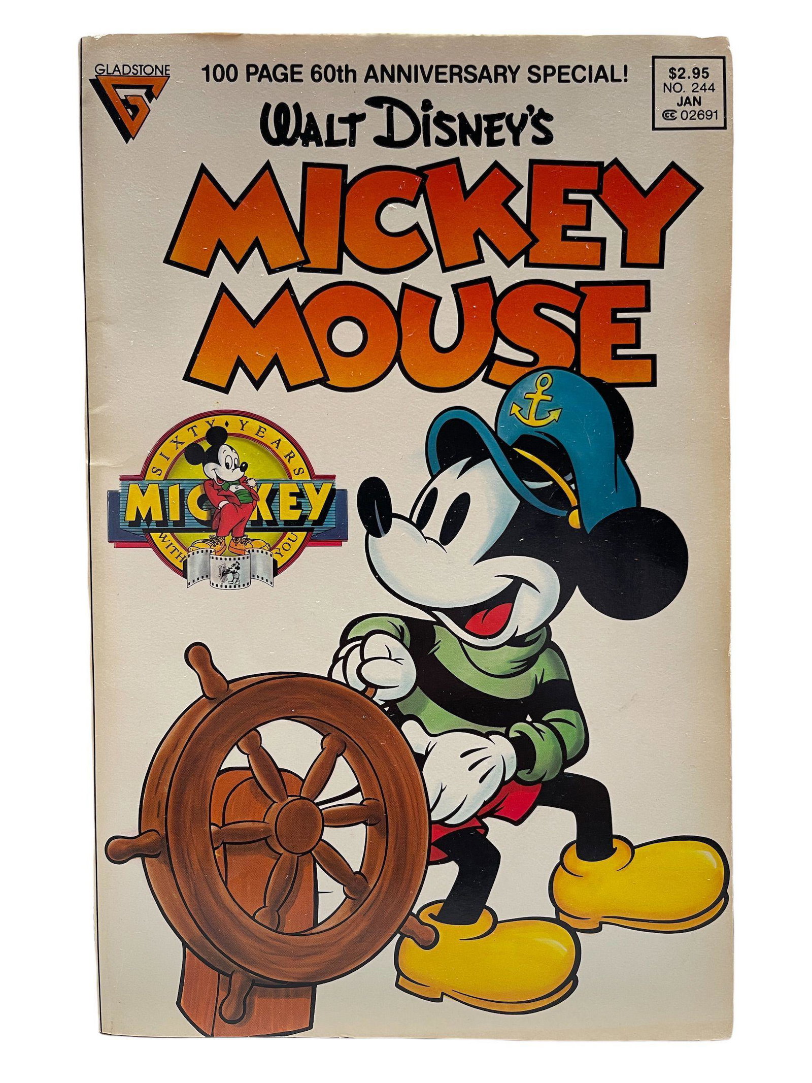 Walt Disney's Mickey Mouse (ISSN 0894-525X) No.244,: Good Condition Origin: American Manufacturer: American Material: Paper Period: 1989
