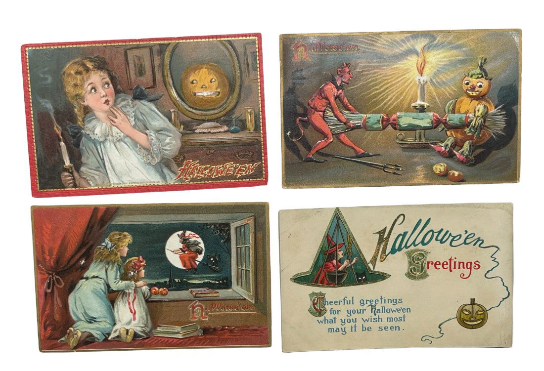 Three Raphael Tuck Halloween Postcards. (1 of 2)