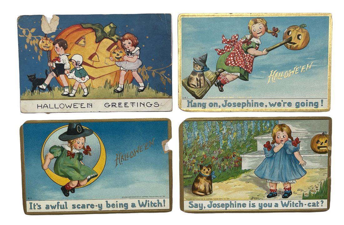 Three Raphael Tuck Halloween Postcards. (1 of 2)