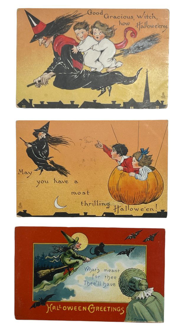 Three Early Halloween Postcards. (1 of 2)
