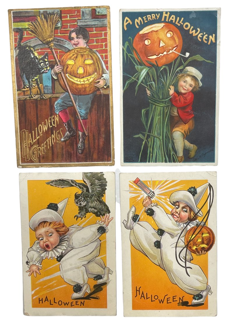 Four Early Halloween Postcards. (1 of 2)
