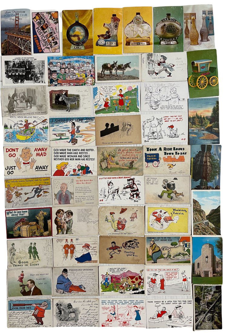 Large Lot of 49 Postcards. (1 of 2)