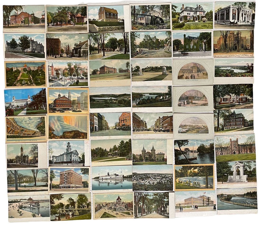 Large Group of 48 Early Postcards. (1 of 2)