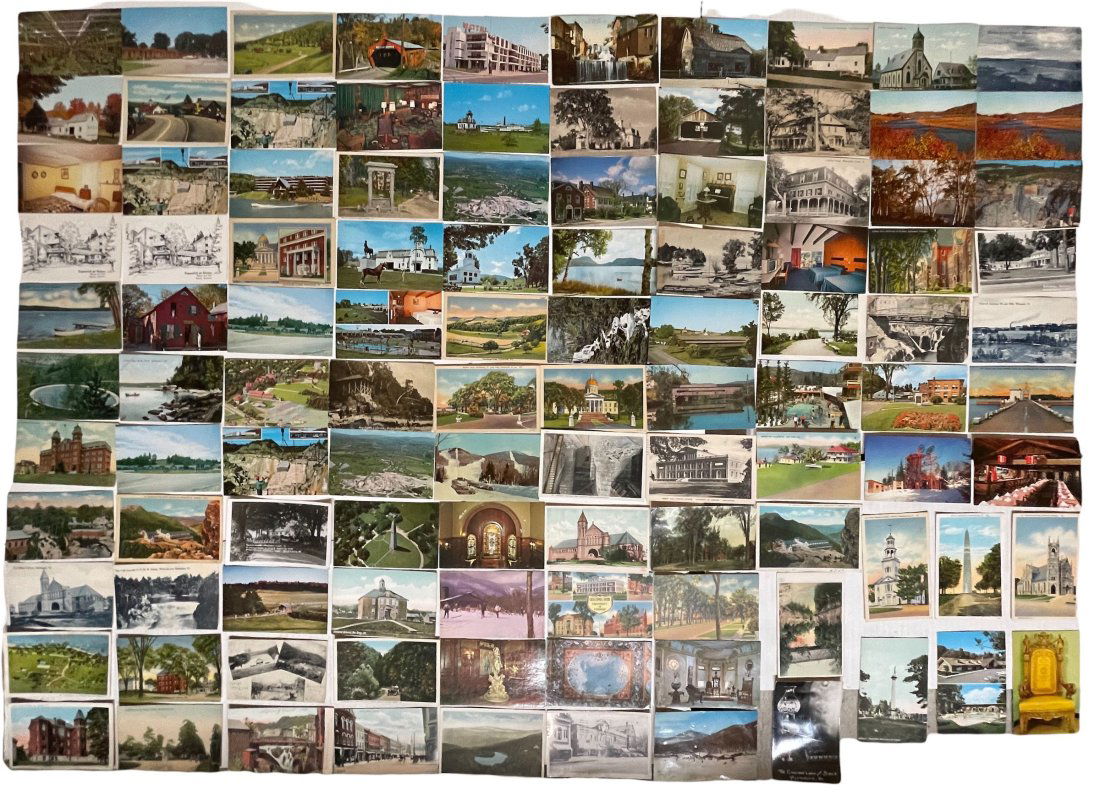 Large Group of 107 Sight-Seeing Postcards. (1 of 2)