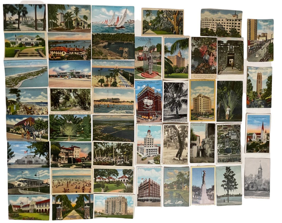 Large Group of 46 Sight-Seeing Postcards. (1 of 2)