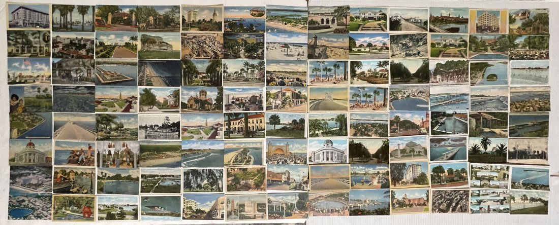 Large Group of 104 Sight-Seeing Postcards. (1 of 2)