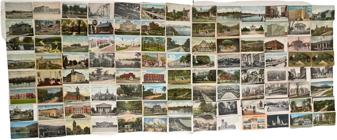 Large Group of 104 Sight-Seeing Postcards. (1 of 2)