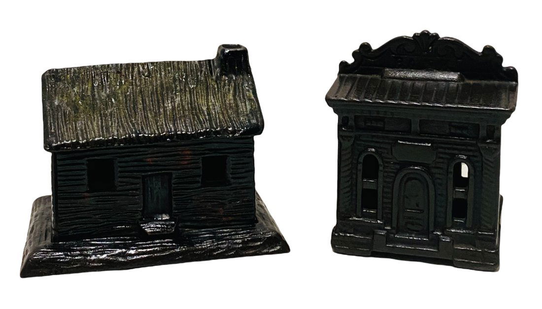 Two Early Cast Iron Building Still Banks (1 of 1)