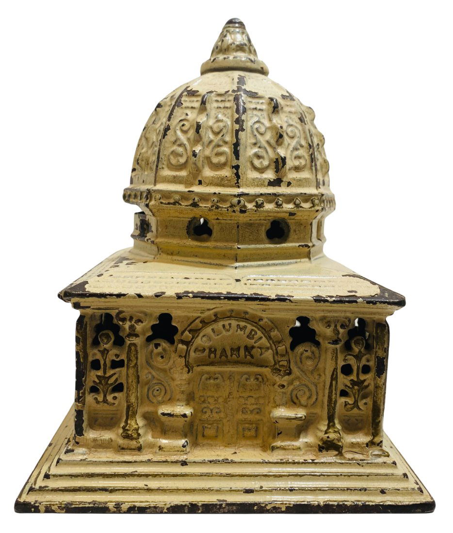 Cast Iron 1893 World's Fair Administration Still Bank (1 of 2)