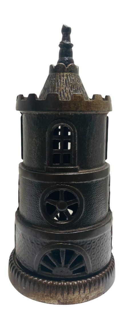 Scarce Cast Iron Columbia Tower Still Bank (1 of 2)
