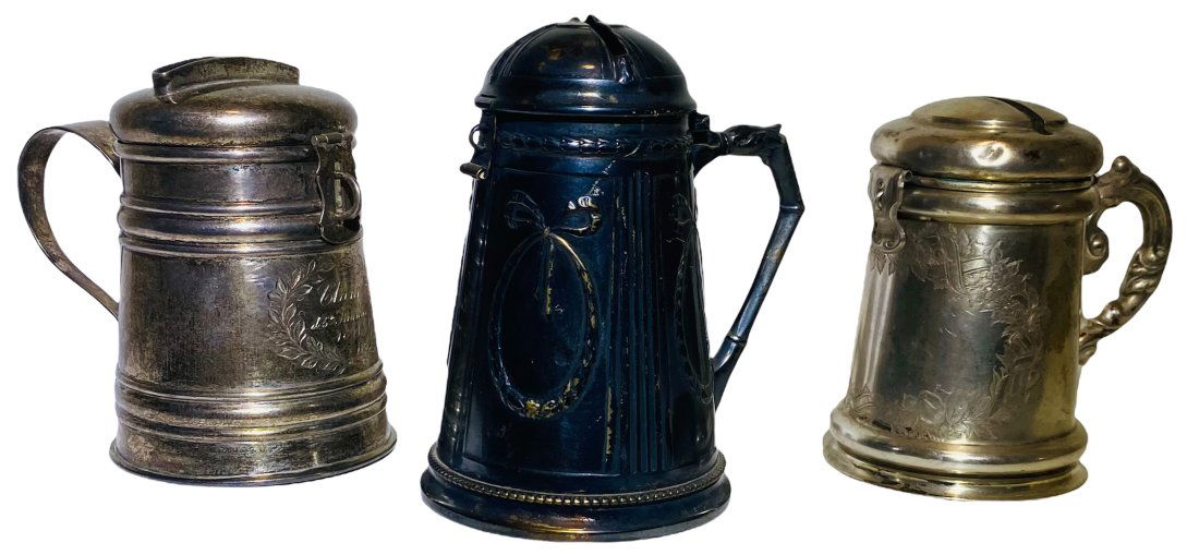 Three European Silver & Silverplate Still Banks (1 of 1)