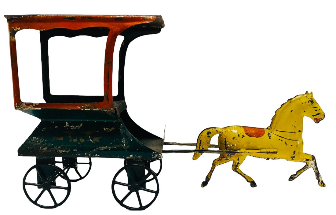 Interesting Early American Tin Covered Dray by Fallows (1 of 2)