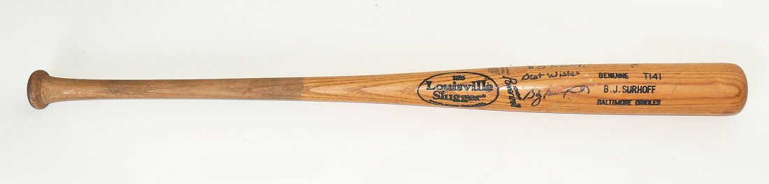 B. J. Surhoff MLB Signed Baseball Bat (1 of 3)