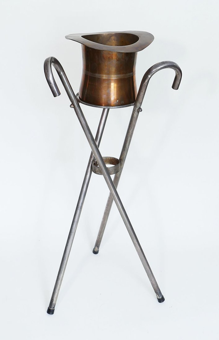 Top Hat Champagne Ice Bucket And Cane Stand (1 of 6)