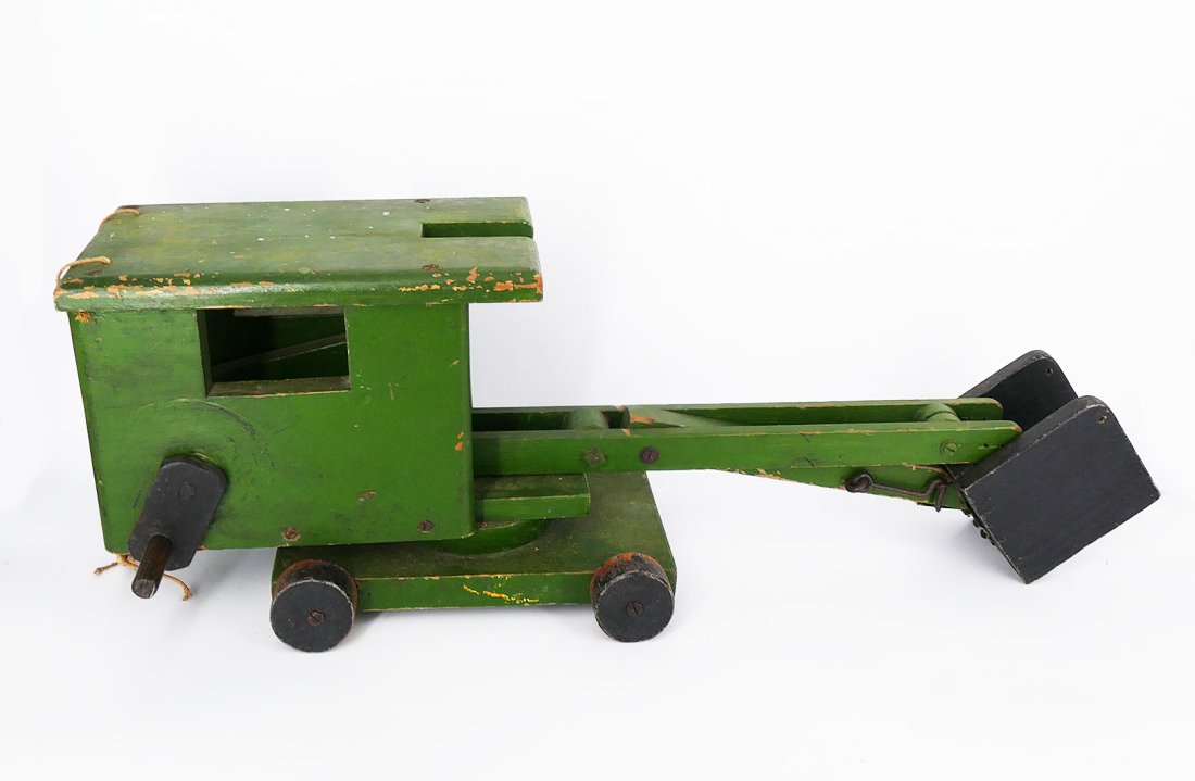 Vintage Wooden Toy Crane (1 of 7)